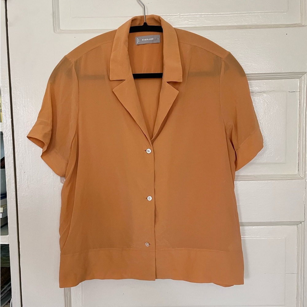 Everlane silk notch shirt